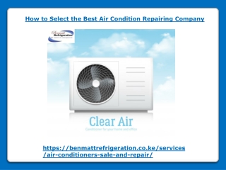 How to Select the Best Air Condition Repairing Company