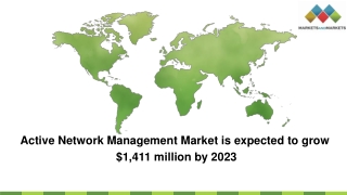 Active Network Management Market is projected to register a moderate 15.6% CAGR in the forecast period.