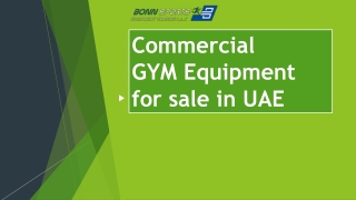 Commercial GYM Equipment for sale in UAE