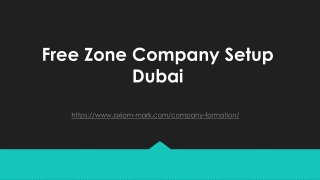 Free Zone Company Setup Dubai