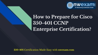 New Cisco 350-401 Certification Exam Sample Questions and Answers