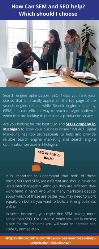 How can SEM and SEO help? Which should I choose?