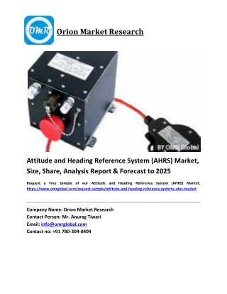 Attitude and Heading Reference System (AHRS) Market Size, Industry Trends, Share and Forecast 2019-2025