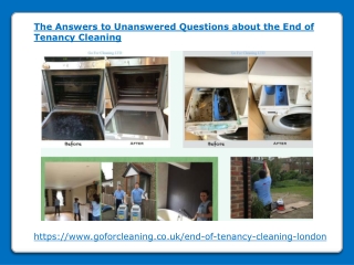 The Answers to Unanswered Questions about the End of Tenancy Cleaning