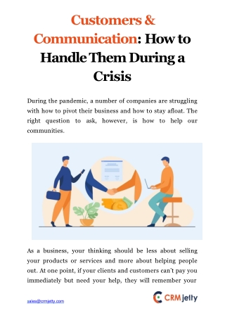 Customers & Communication: How to Handle Them During a Crisis