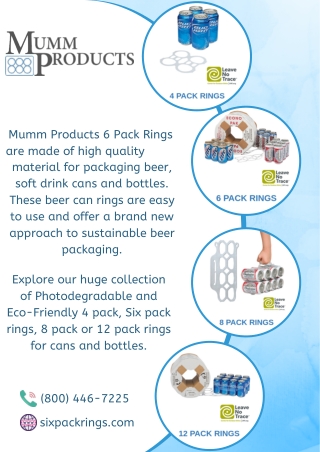 Buy Wholesale quality 6 pack rings and save money