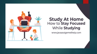 Study at home: How to stay focused while studying