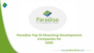Top 10 eLearning Development Companies 2020