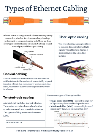 Types of Ethernet Cabling