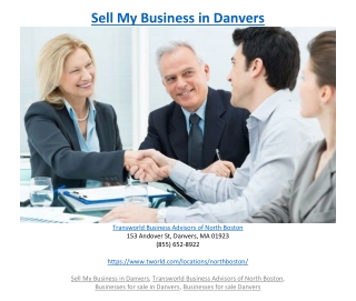 Sell My Business in Danvers