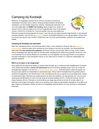 Camping Kootwijk