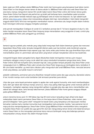 Pindah Konsep Ini Main Dewa Poker Online Uang Asli Terbaru Dan Juga Juara