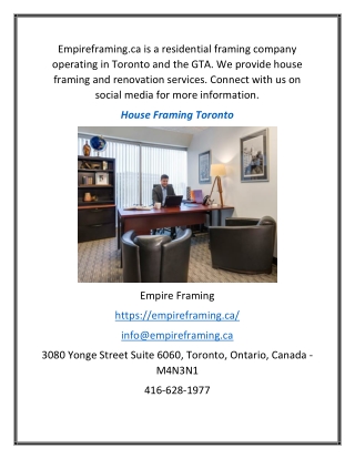 House Framing Companies Toronto