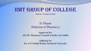 Top d pharma college in delhi ncr-IIMT Group