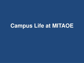 Campus Life at MITAOE