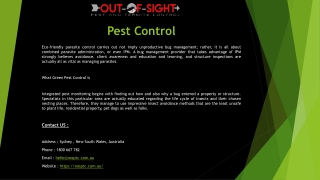 Safe Pest Control