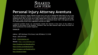 Personal Injury Attorney Aventura