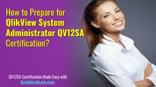 [Study Guide] QlikView System Administrator (QV12SA) Certification