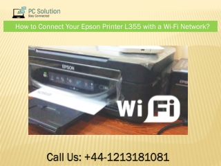 Solutions to Connect Epson Printer L355 with a Wi-Fi Network