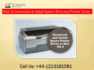 Effective Process To Download & Install Epson all in one Printer.