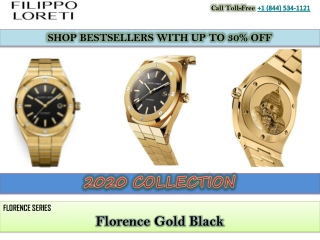 Filippo Loreti Review For Florence Gold Black watch's