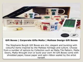 Gift Boxes | Corporate Gifts Malta | Maltese Design Gift Boxes