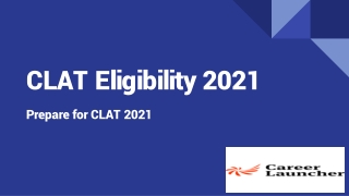 CLAT Eligibility 2021