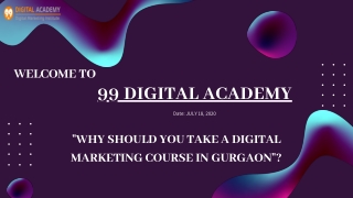 WHY SHOULD YOU TAKE A DIGITAL MARKETING COURSE IN GURGAON?