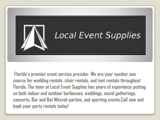 Event Rentals Near You