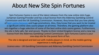 Spin Fortunes Casino - Spin the Mega Reel for up to 500 Free Spins