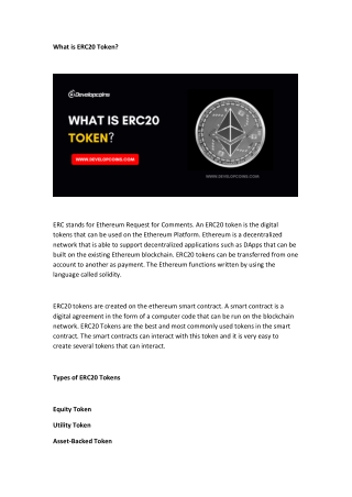 ERC20 Token Development