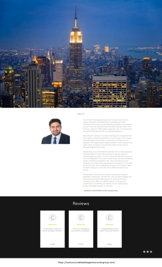 Luxury Real Estate Agent NYC - Sid Gandotra