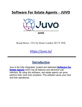 Software For Estate Agents - JUVO