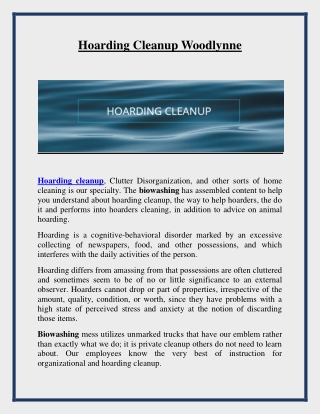 Hoarding Cleanup Woodlynne