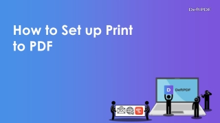 How to set up Print to PDF feature on Windows