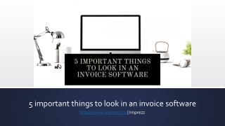 5 important things to look in an invoice software