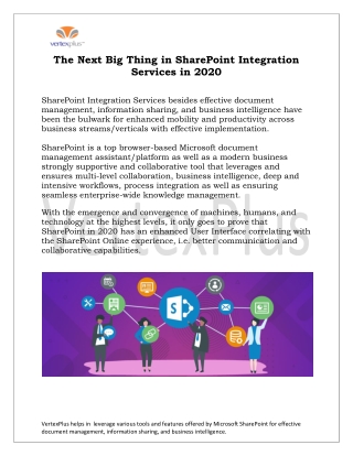 Next Big Thing in SharePoint Integration Services