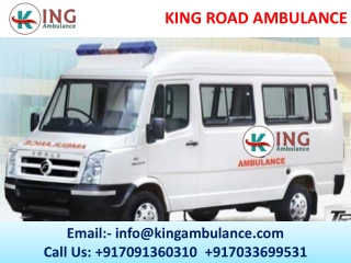 Road Ambulance Service in Purnia and Darbhanga by King Ambulance