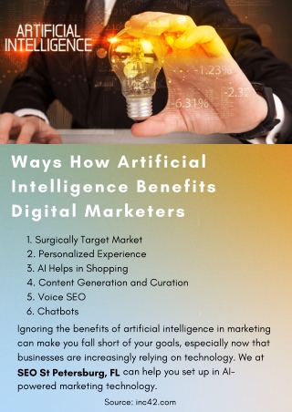 Ways How Artificial Intelligence Benefits Digital Marketers