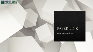 Tissue Paper Suppliers in Dubai, UAE | Paper Link