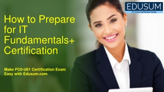 CompTIA IT Fundamentals  FC0-U61 Certification Latest Questions [PDF]