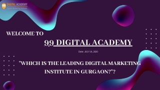 WHICH IS THE LEADING DIGITAL MARKETING INSTITUTE IN GURGAON?