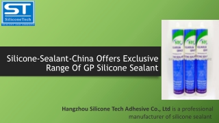 Silicone-Sealant-China Offers Exclusive Range Of GP Silicone Sealant