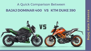 A Quick Comparison Between Bajaj Dominar 400 vs KTM Duke 390