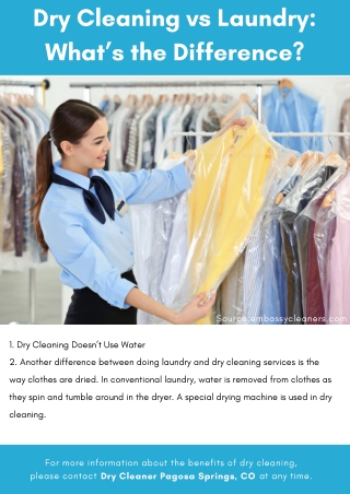 Dry Cleaning vs Laundry: What’s the Difference?