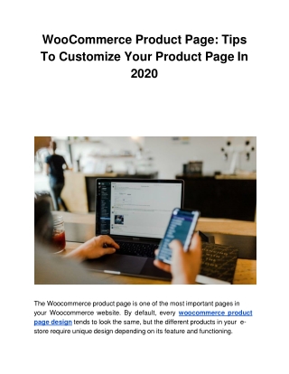 WooCommerce Product Page: Tips To Customize Your Product Page In 2020