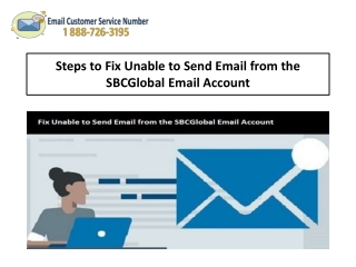 1-888-726-3195 Steps to Fix Unable to Send Email from the SBCGlobal Email Account
