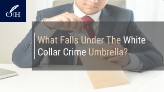 What Falls Under The White Collar Crime Umbrella?