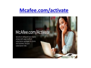 McAfee.com/Activate