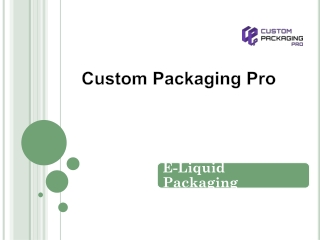 E-Liquid Packaging